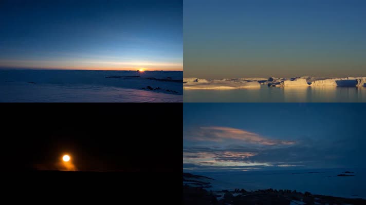 南极洲自然风景延时拍摄