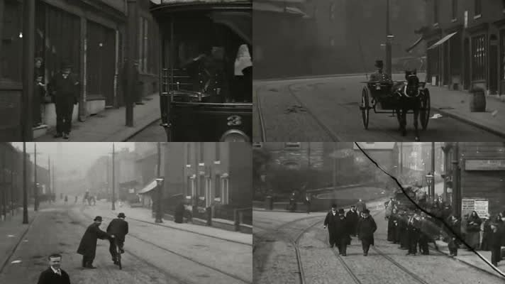 1900年英国城市轨道交通街景