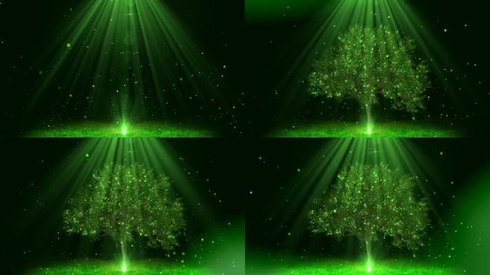 绿色粒子树