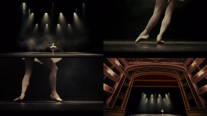 女子、芭蕾舞、舞台
