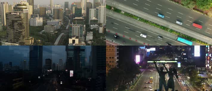印度尼西亚雅加达城市风光旅游宣传片4K航拍
