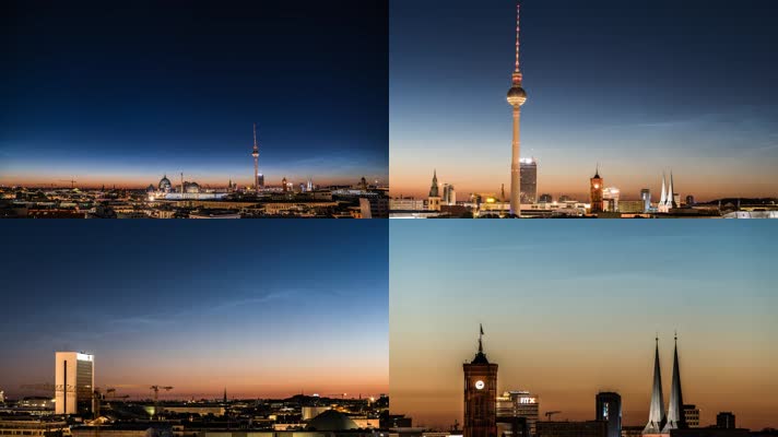 柏林城市夜景实拍