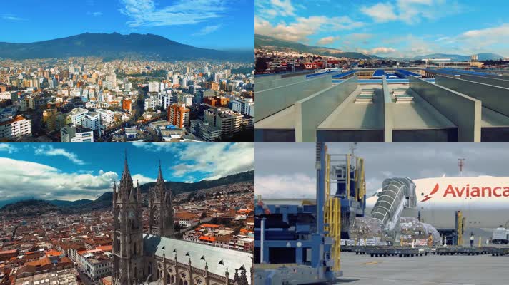 厄瓜多尔首都基多城市风光旅游宣传片素材