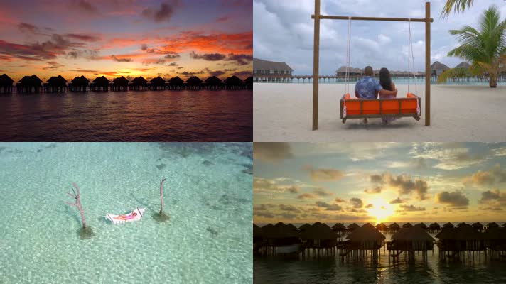 4K马尔代夫旅游观光度假天堂
