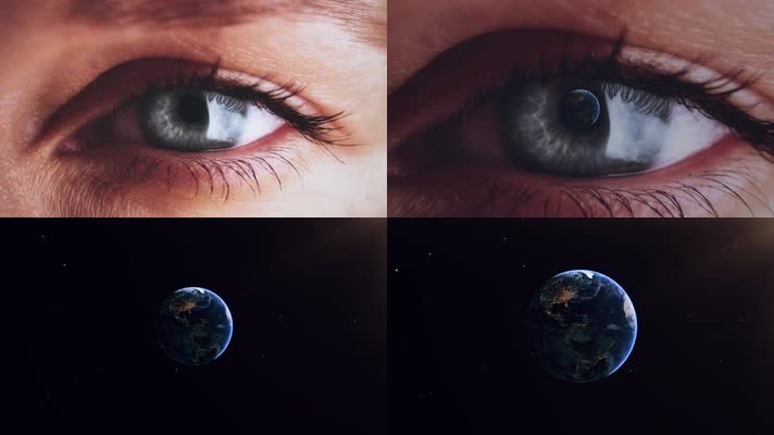 眼睛穿梭到地球