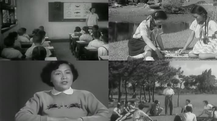 50年代上海儿童小学-火灾演练