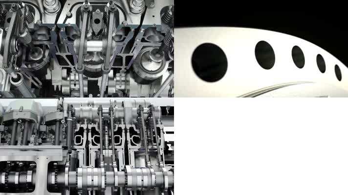 发动机马达引擎活塞运动工业科技3D动画