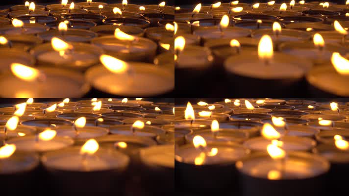爱心蜡烛 蜡烛祈福 浪漫蜡烛 