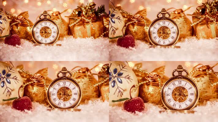 钟表 怀表 圣诞节礼物 节日气氛  
