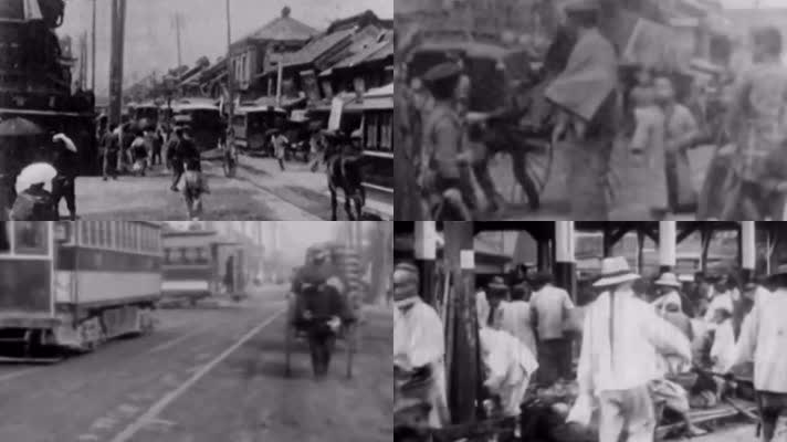 1900年日本百姓生活街市街景
