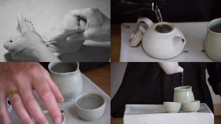陶瓷茶具制作手工艺术品手工制作