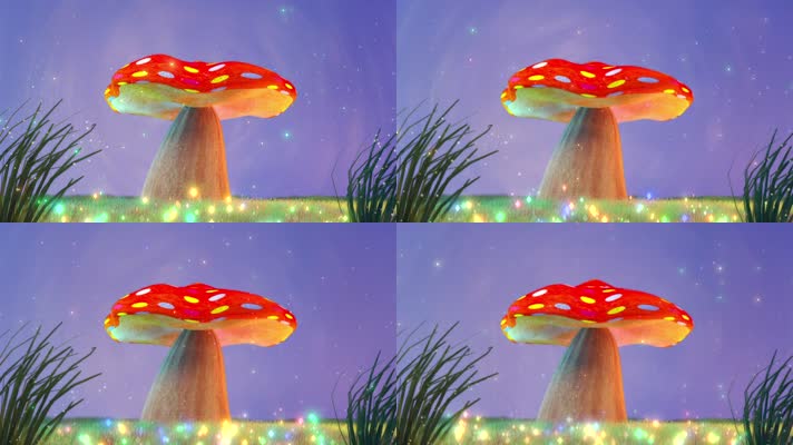 美丽梦幻蘑菇童话世界