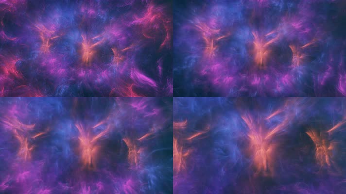 抽象的紫色太空星云