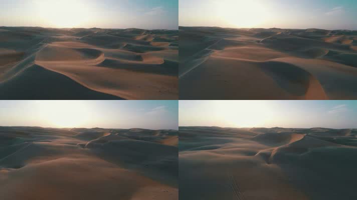 沙漠沙丘天际线大自然美景
