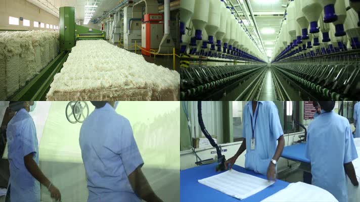 纺织轻工业科技纺纱纺布料织企业宣传