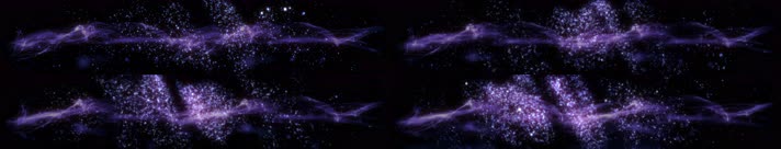4K紫色粒子闪烁视频