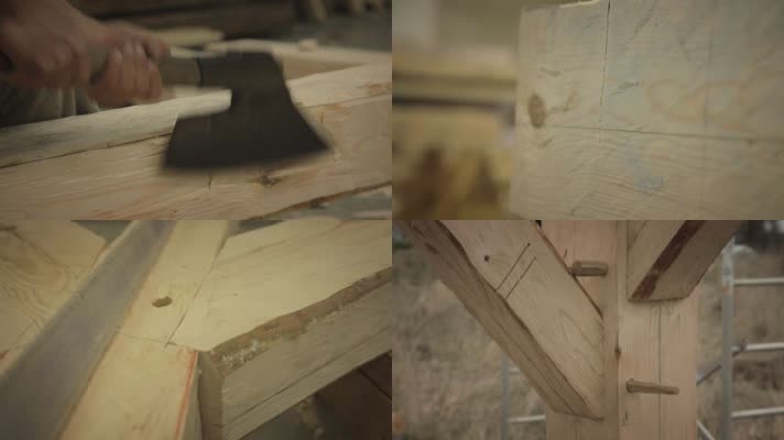 木匠木工制造家居建造房屋工艺流程展示