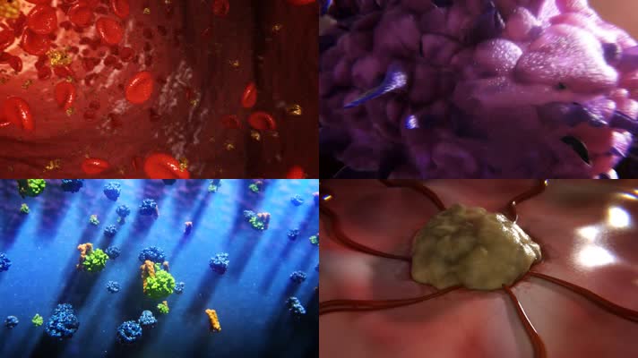 动画3D细胞DNA细胞学医疗生物基因特效视频