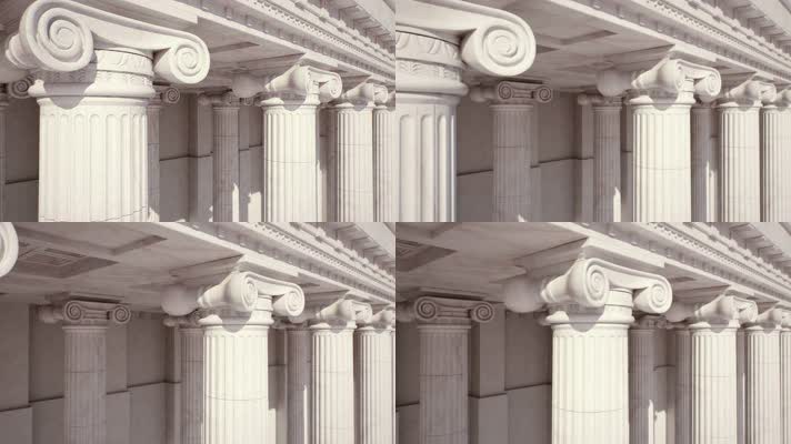 雅典神庙建筑柱式柱头