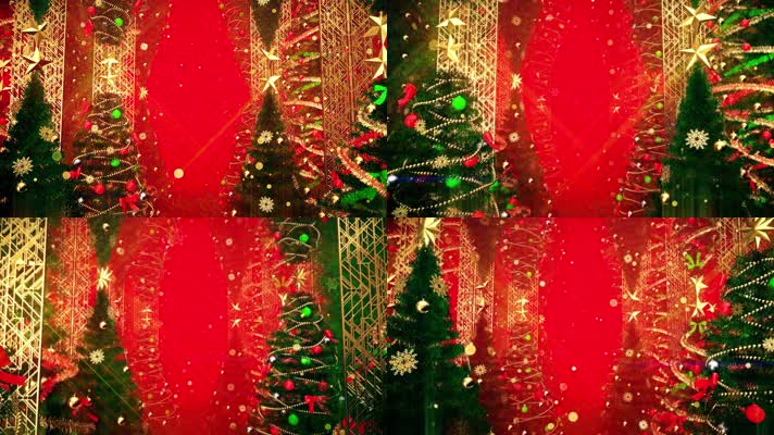圣诞树圣诞节动画背景
