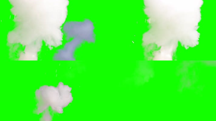 绿屏视频素材烟雾
