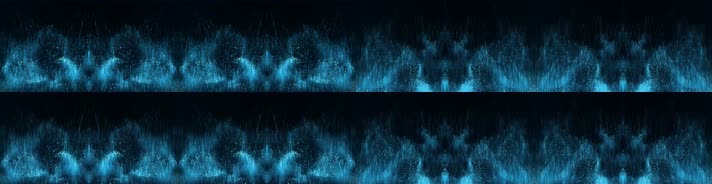 8K蓝色粒子上升动画背景视频