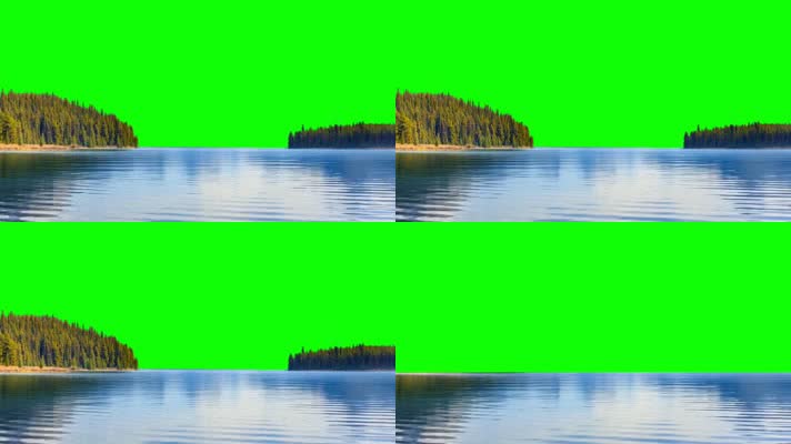 绿幕视频素材湖面