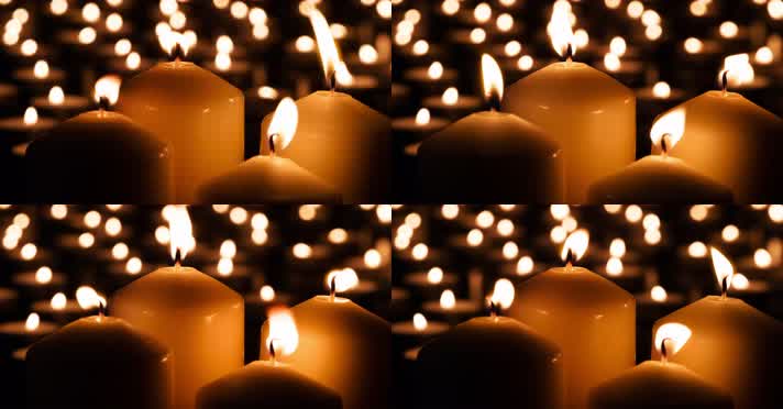 爱心蜡烛 蜡烛祈福 浪漫蜡烛 