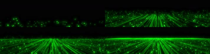 【原创】【宽屏】4K绿色粒子线条地面