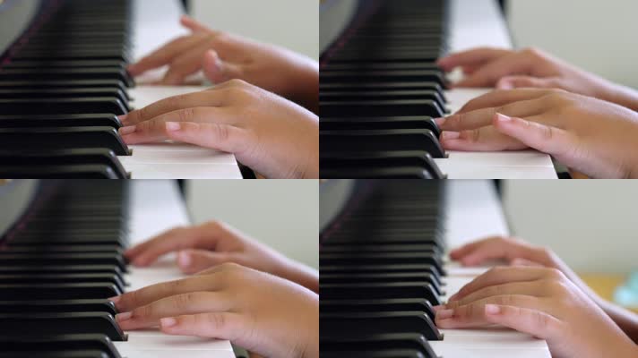 钢琴演奏乐器练习 4K视频
