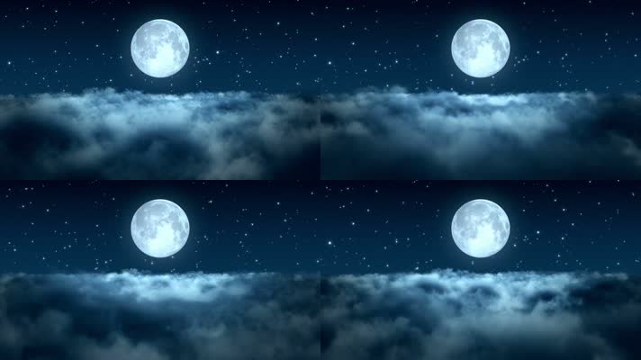 大月亮 满月 月园之夜  