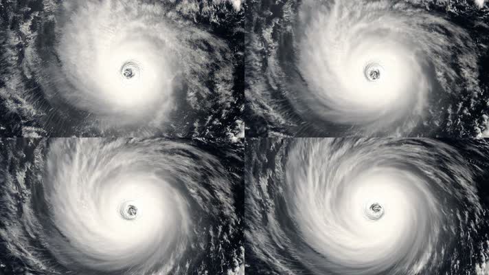 飓风形成 云海 旋风 气象 雨 卫星 海洋