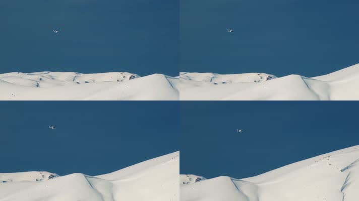 直升机雪山飞行