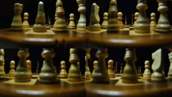 国际象棋 棋盘 4K视频