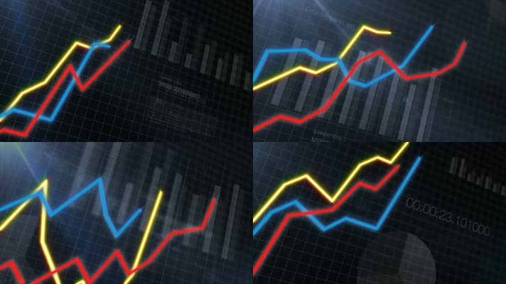 股票数据图标经济增长
