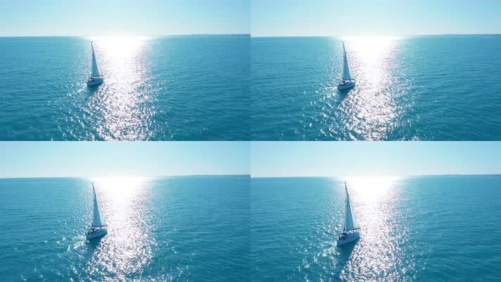 帆船海上航行 4K视频