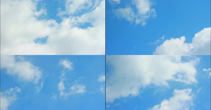 【原创】4K实拍蓝天天空云流动