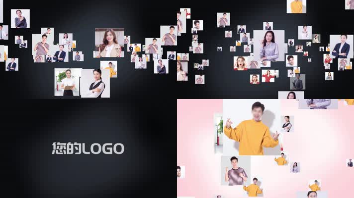 25张人物形象照片企业员工图片汇聚LOGO文字
