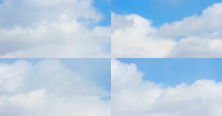 【原创】4k蓝天白云流动云海