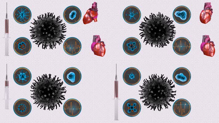8个新冠肺炎病毒医疗素材（带透明通道）