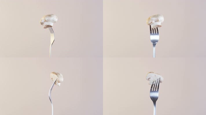 蘑菇 刀叉 叉子 餐具 