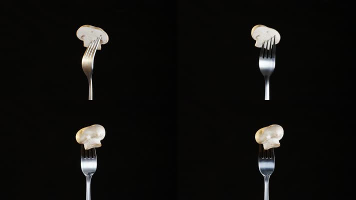 蘑菇 刀叉 叉子 餐具  
