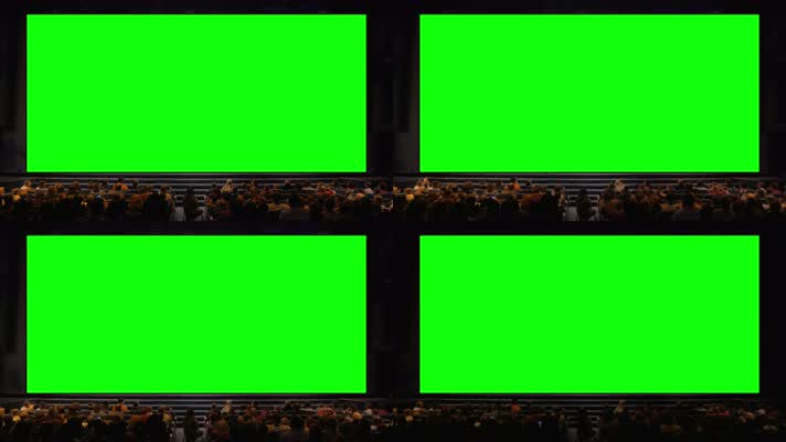 绿屏荧幕电影院特效抠像素材 4K视频
