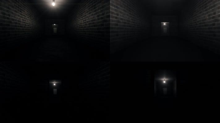 神秘黑色走廊