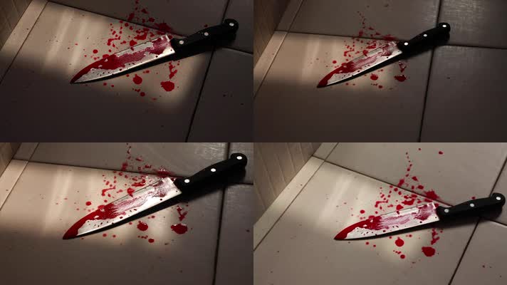 刀上有血的照片真实图片