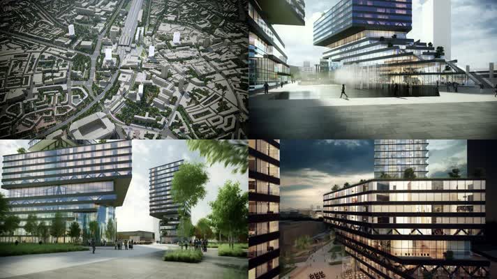 3D建筑地产动画 城市综合体 城市规划 