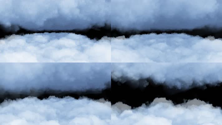 【原创带通道】镜头抖动云层中间穿过
