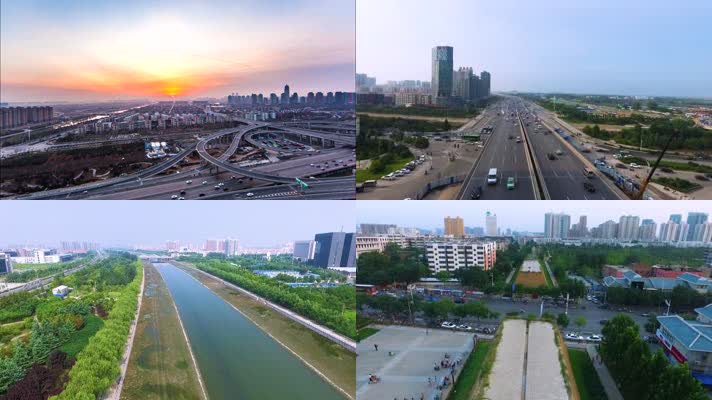 河南郑州东区美景延时唯美环境