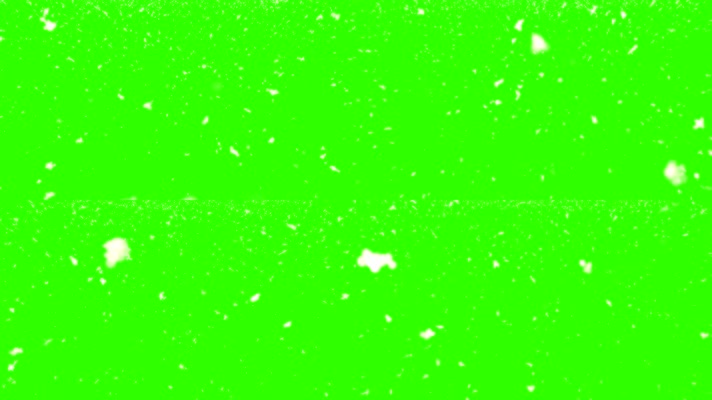 绿幕抠像鹅毛大雪