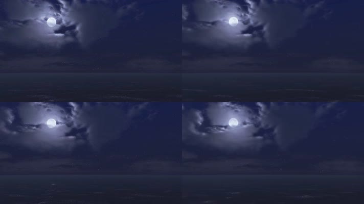 3D动画大海月亮3